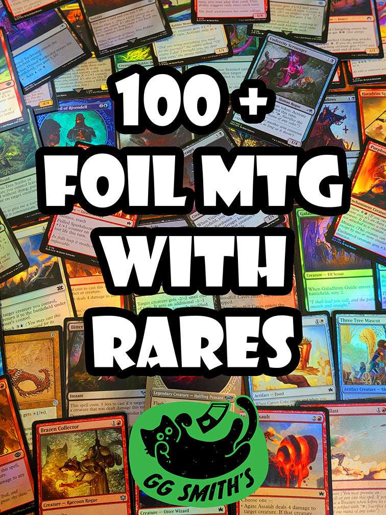 Magic the Gathering 100+ ALL FOIL Commons and Uncommons With Rares MTG Bulk Lot
