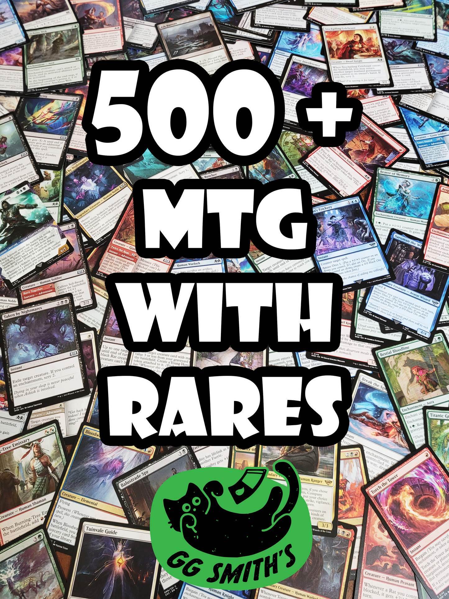 Magic the Gathering 500+ Commons and Uncommons with up to 20 Rares BULK lot
