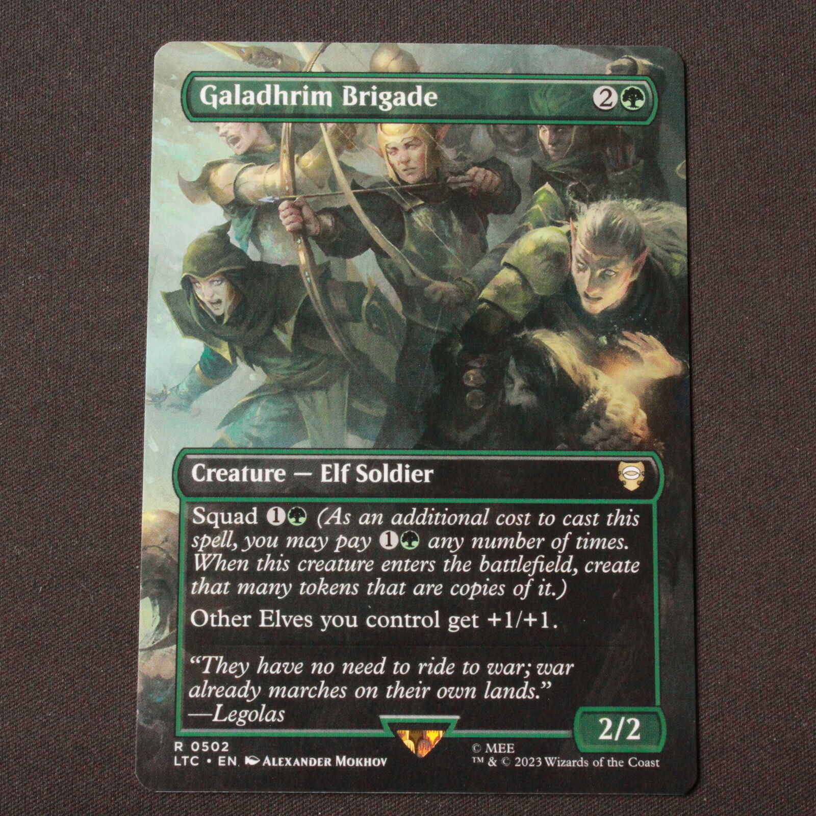 MTG Commander: Lord of the Rings LTC Rare Galadhrim Brigade