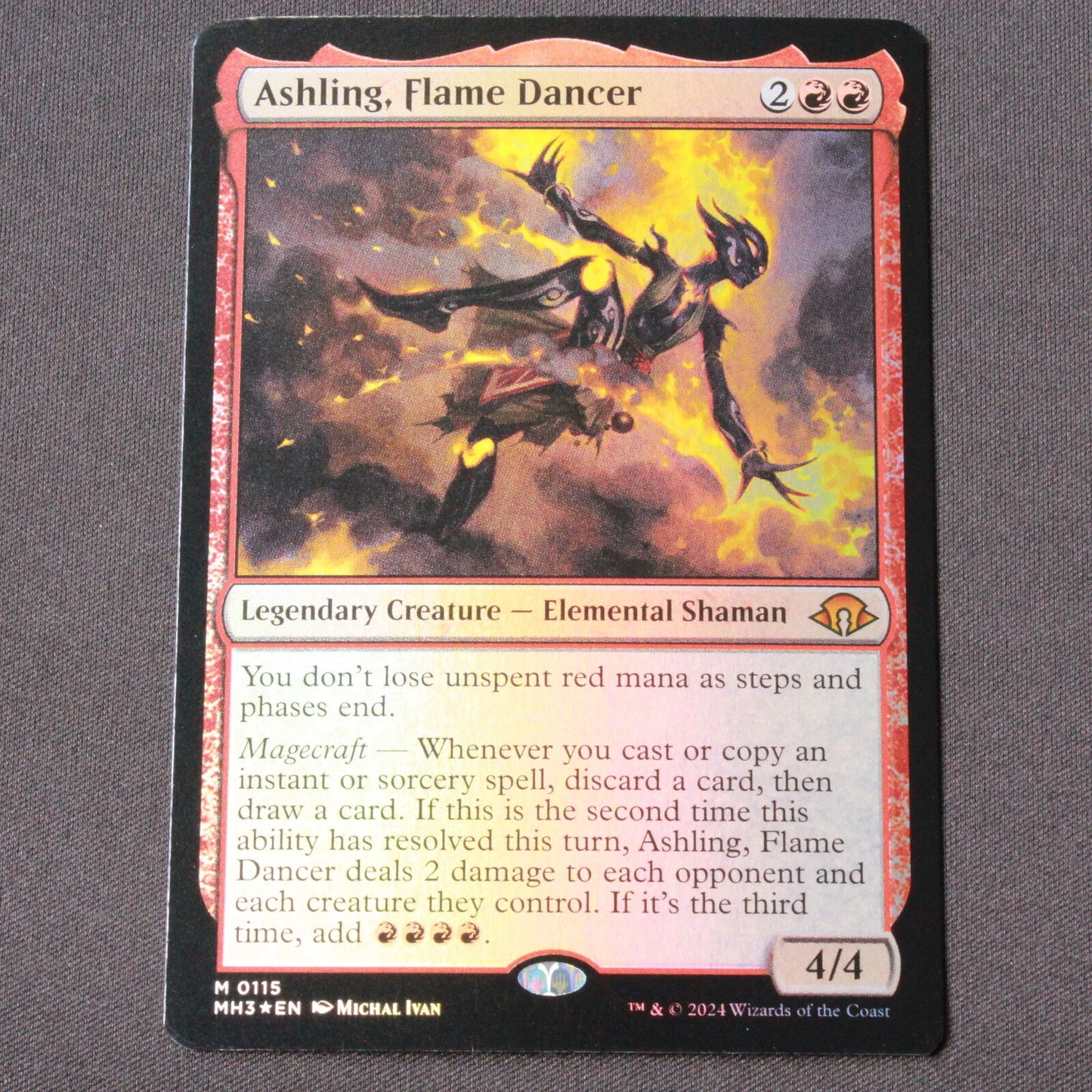 MTG Modern Horizons 3 (MH3) Mythic FOIL Ashling, Flame Dancer 115 NM