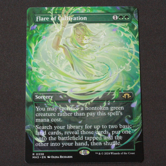 MTG Modern Horizons 3 (MH3) Rare Flare of Cultivation (Borderless) 338 NM