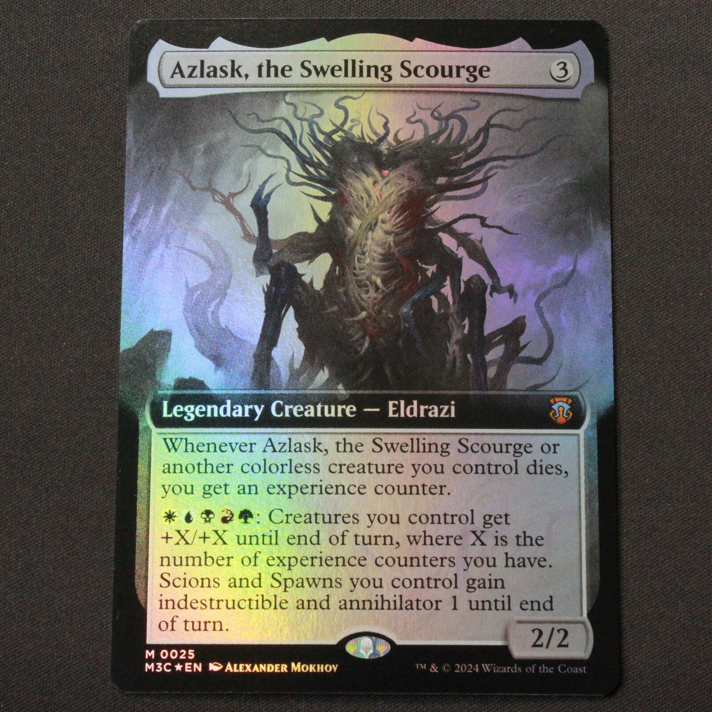 MTG Commander: MH3 (M3C) FOIL Azlask, the Swelling Scourge Extended Art 25 NM