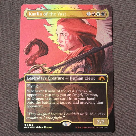 MTG Modern Horizons 3 (MH3) FOIL Kaalia of the Vast (Borderless) 375 NM