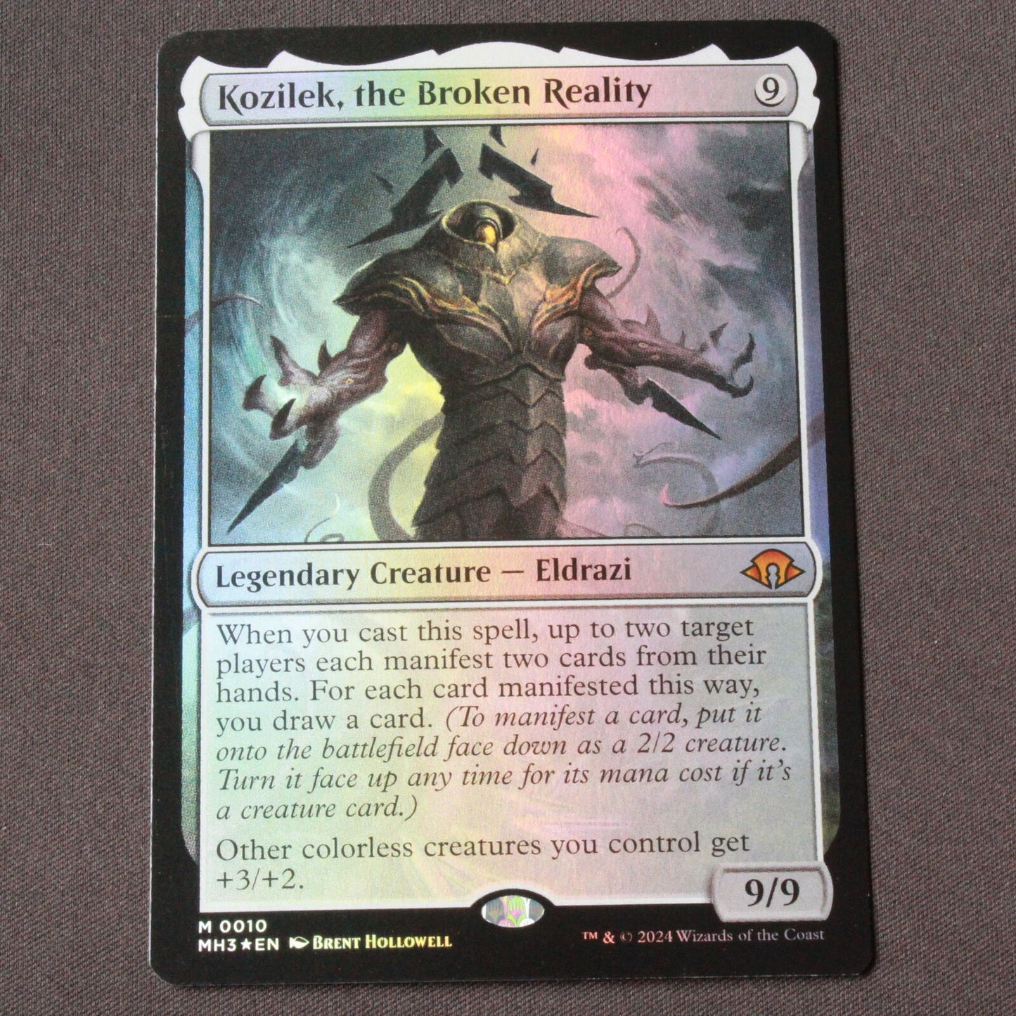 MTG Modern Horizons 3 (MH3) Mythic FOIL Kozilek, the Broken Reality 10 NM