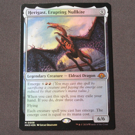 MTG Modern Horizons 3 (MH3) Mythic FOIL Herigast, Erupting Nullkite 8 NM