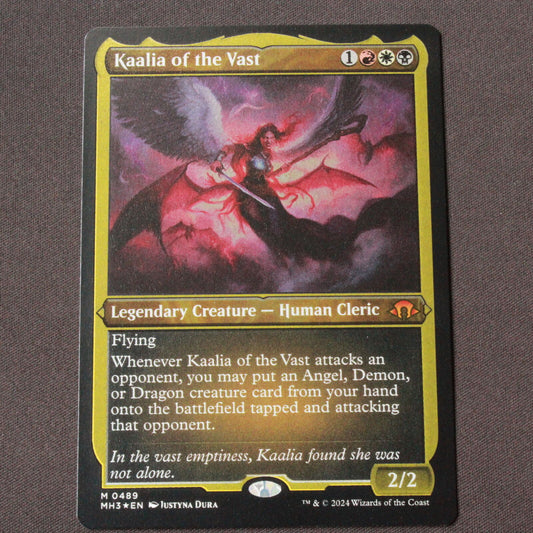 MTG Modern Horizons 3 (MH3) Mythic FOIL Kaalia of the Vast (Foil Etched) 489 NM