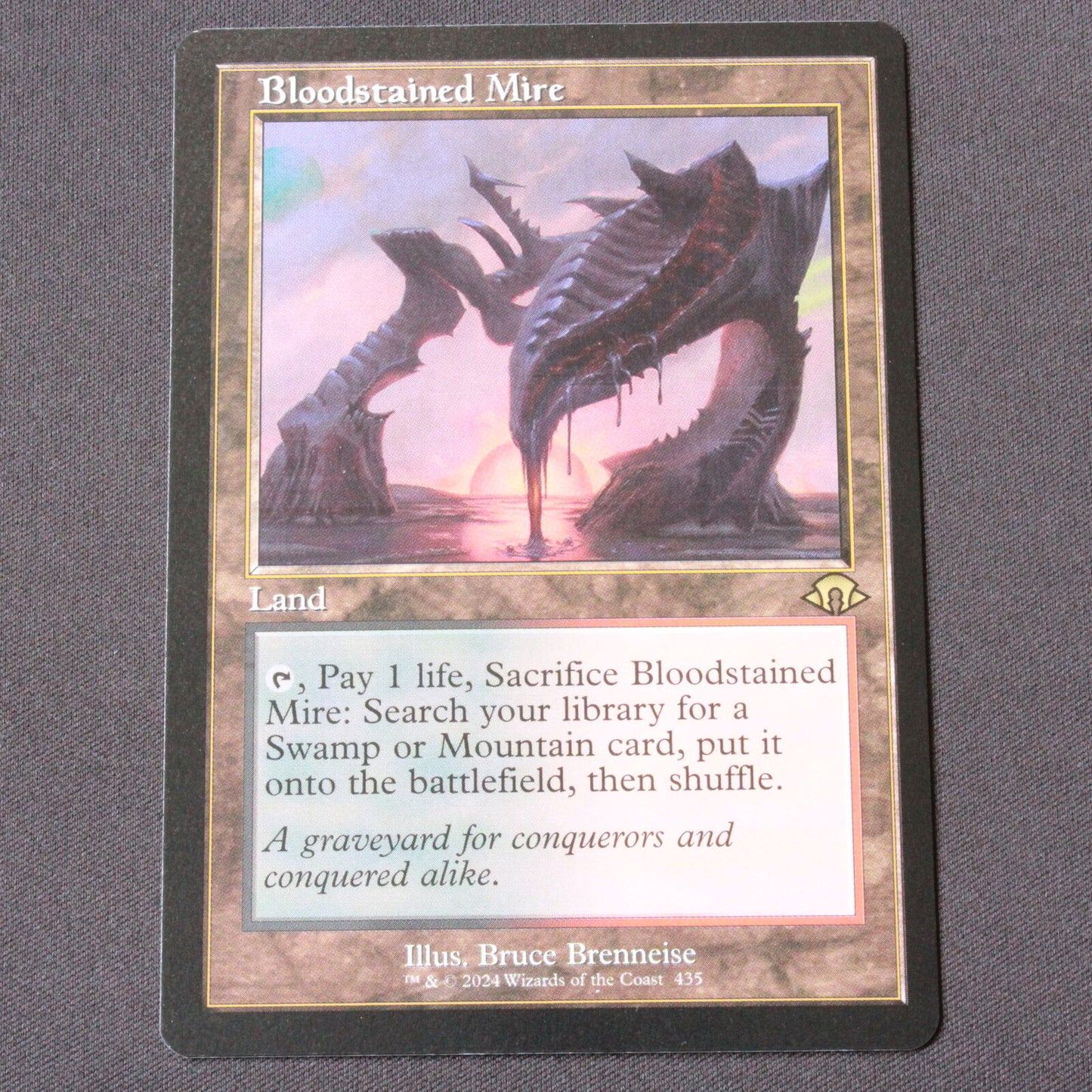 MTG Modern Horizons 3 (MH3) Rare Bloodstained Mire (Retro Frame) 435 NM