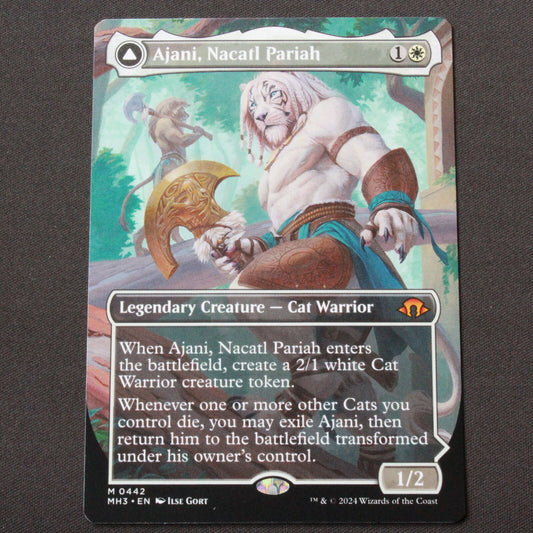 MTG Modern Horizons 3 (MH3) Mythic Ajani, Nacatl Pariah (Borderless) 442 NM