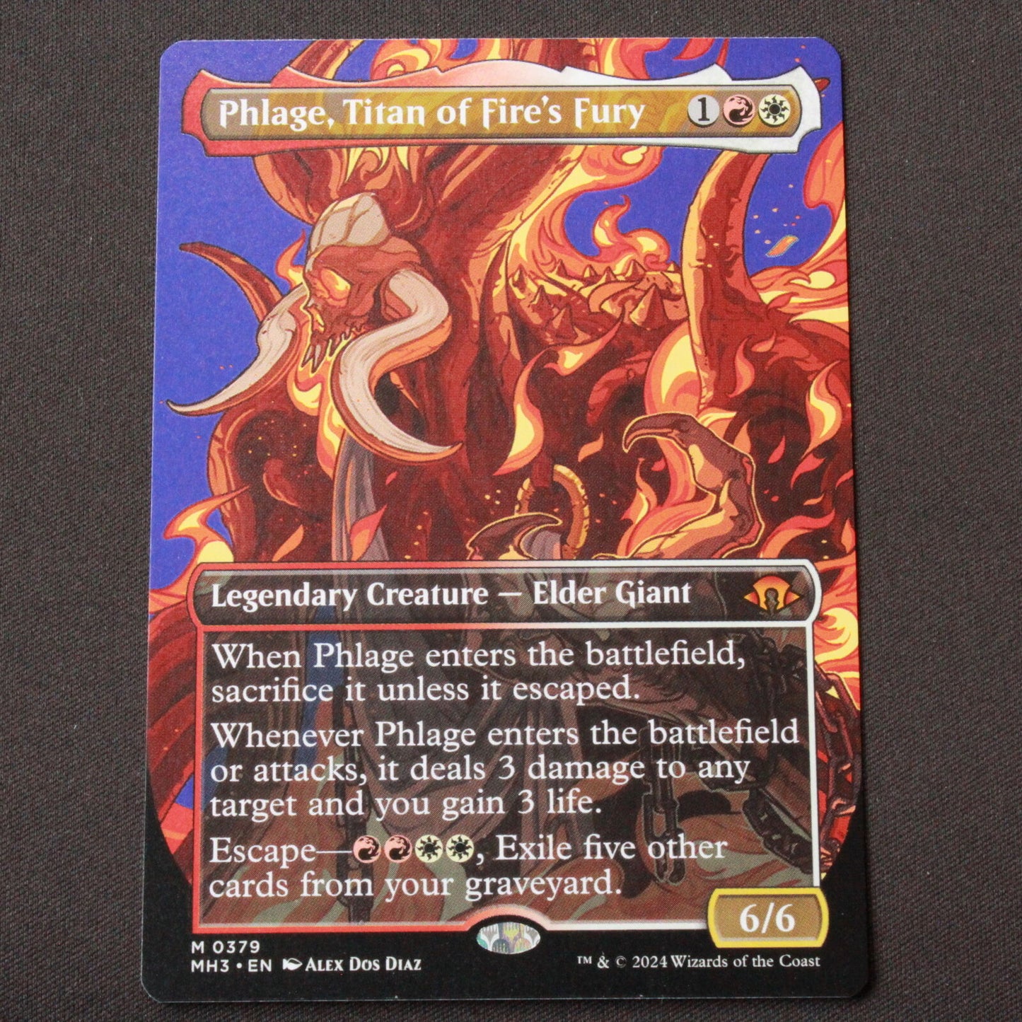 MTG Modern Horizons 3 (MH3) Phlage, Titan of Fire's Fury (Borderless) 379 NM