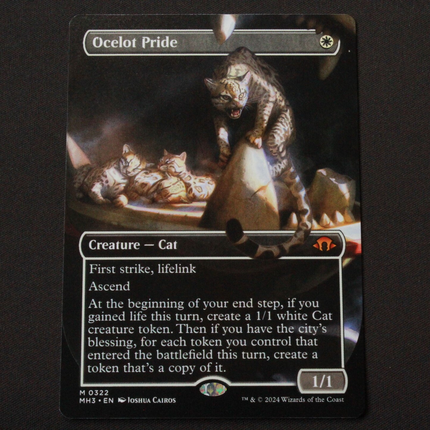 MTG Modern Horizons 3 (MH3) Mythic Ocelot Pride (Borderless) 322 NM