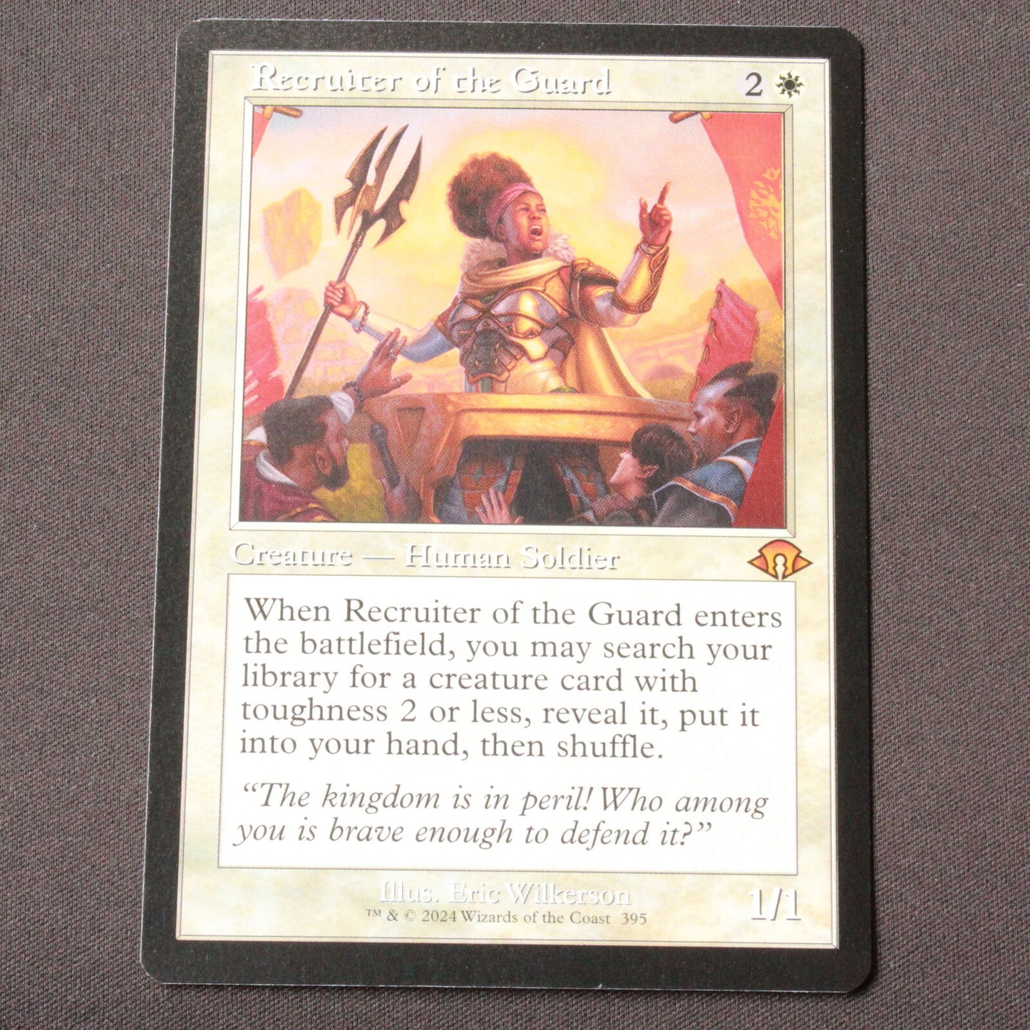 MTG Modern Horizons 3 (MH3) Mythic Recruiter of the Guard (Retro Frame) 395 NM