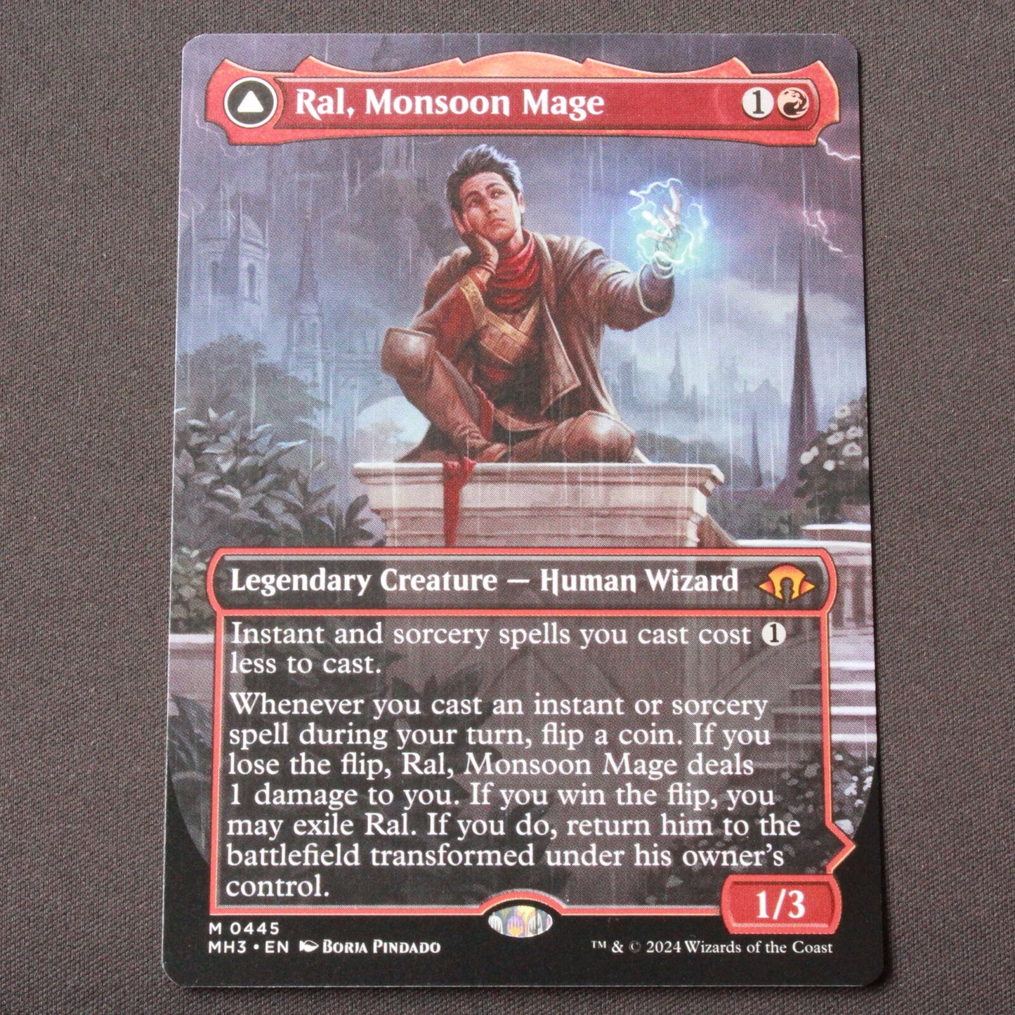 MTG Modern Horizons 3 (MH3) Mythic Ral, Monsoon Mage (Borderless) 445 NM