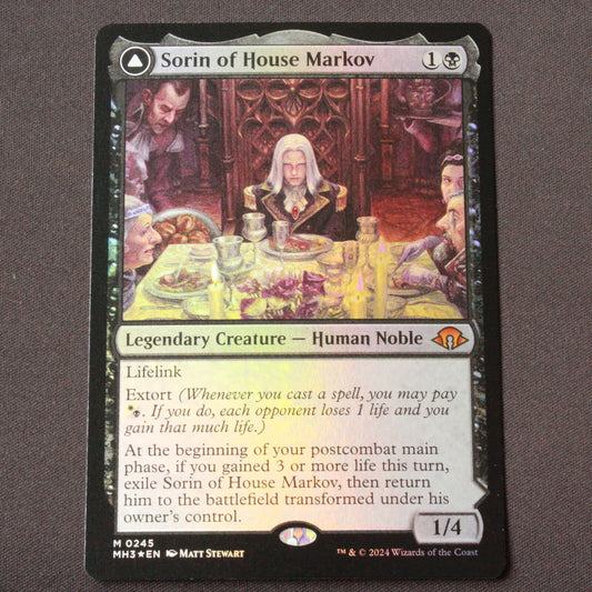 MTG Modern Horizons 3 (MH3) Mythic FOIL Sorin of House Markov 245 NM