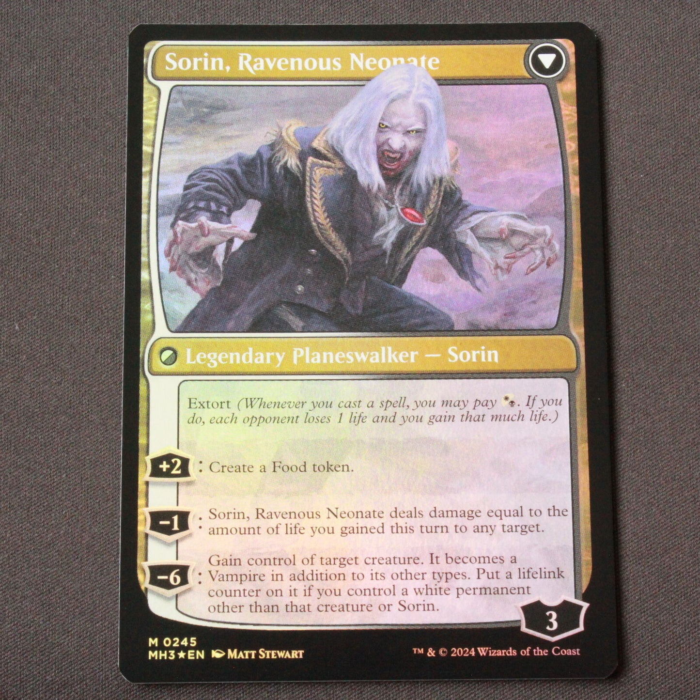 MTG Modern Horizons 3 (MH3) Mythic FOIL Sorin of House Markov 245 NM