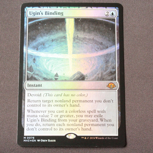 MTG Modern Horizons 3 (MH3) Mythic FOIL Ugin's Binding 76 NM