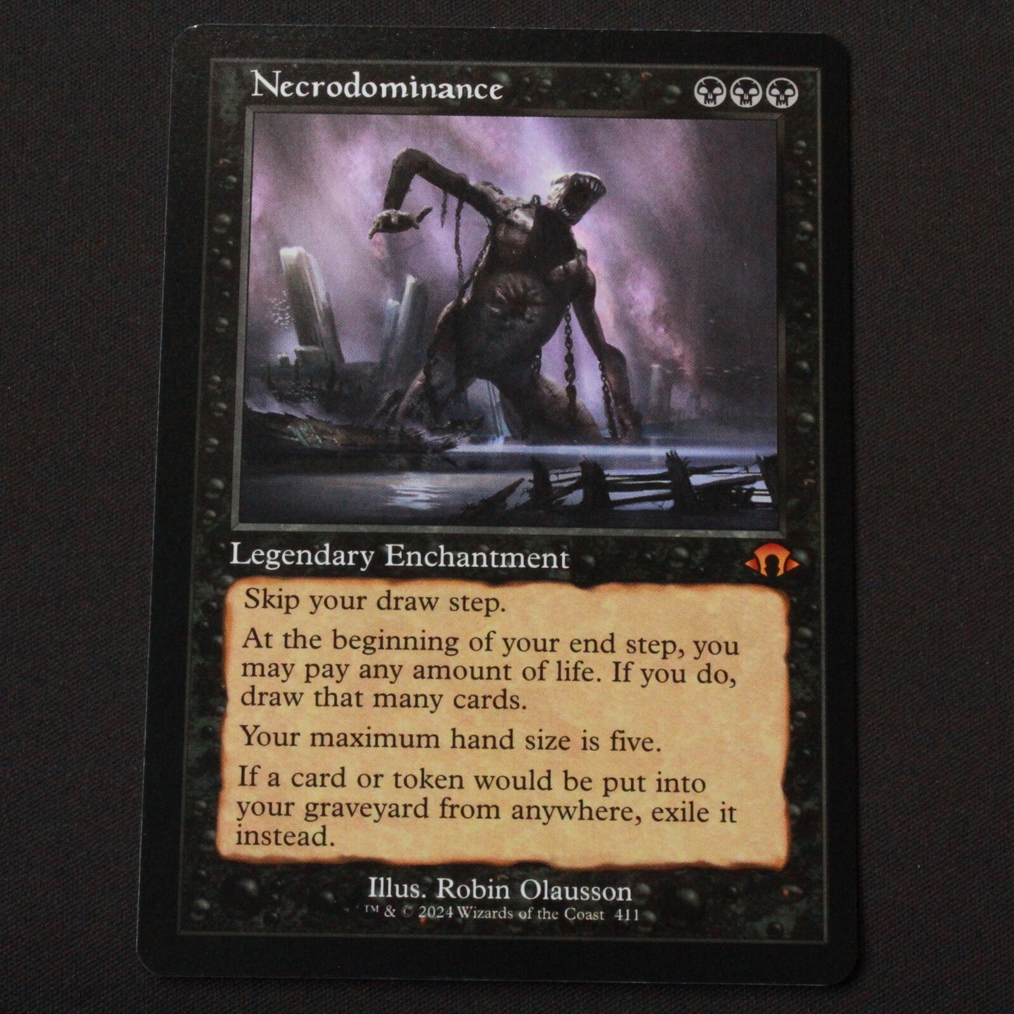 MTG Modern Horizons 3 (MH3) Mythic Necrodominance (Retro Frame) 411 NM