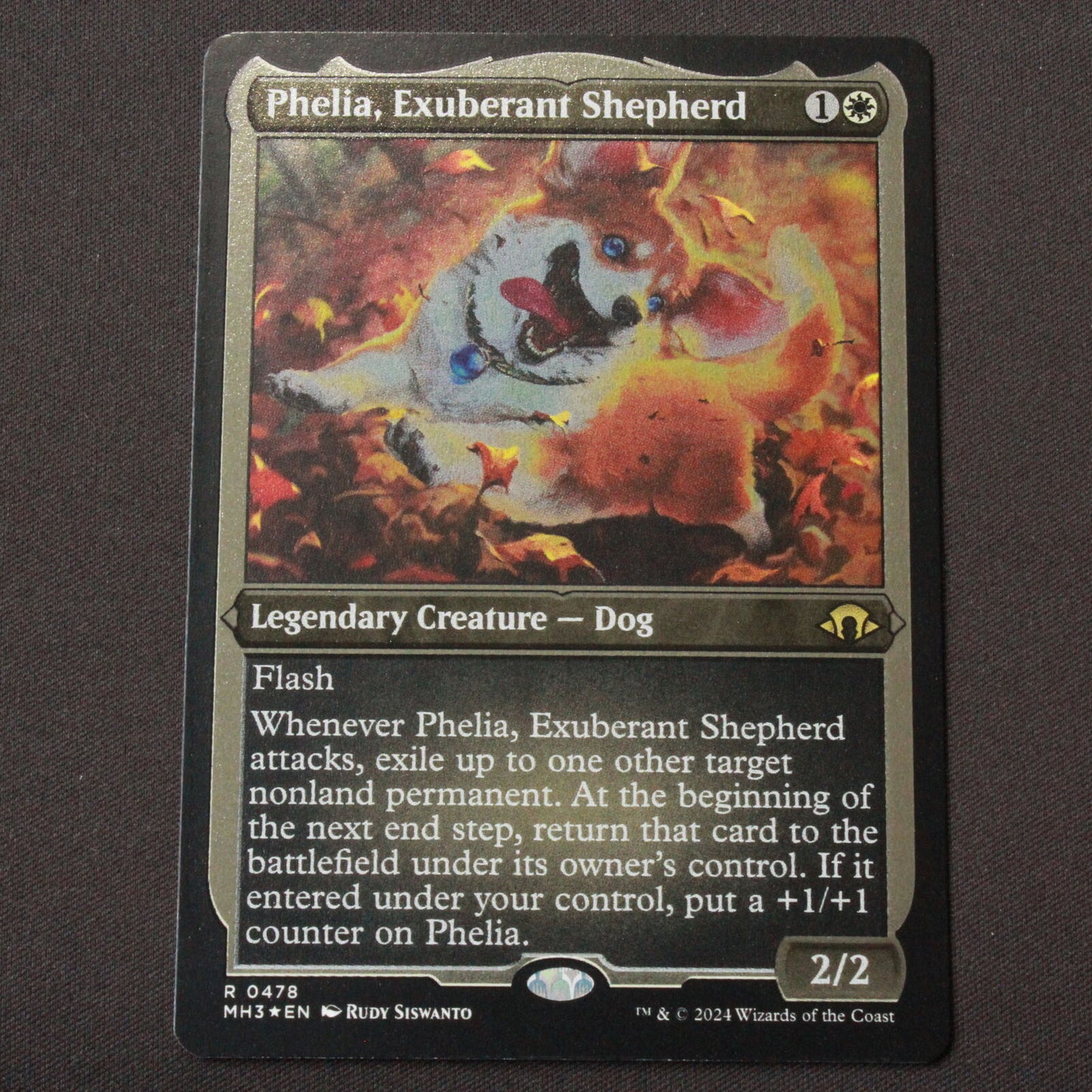 MTG Modern Horizons 3 (MH3) FOIL Phelia, Exuberant Shepherd (Foil Etched) 478 NM