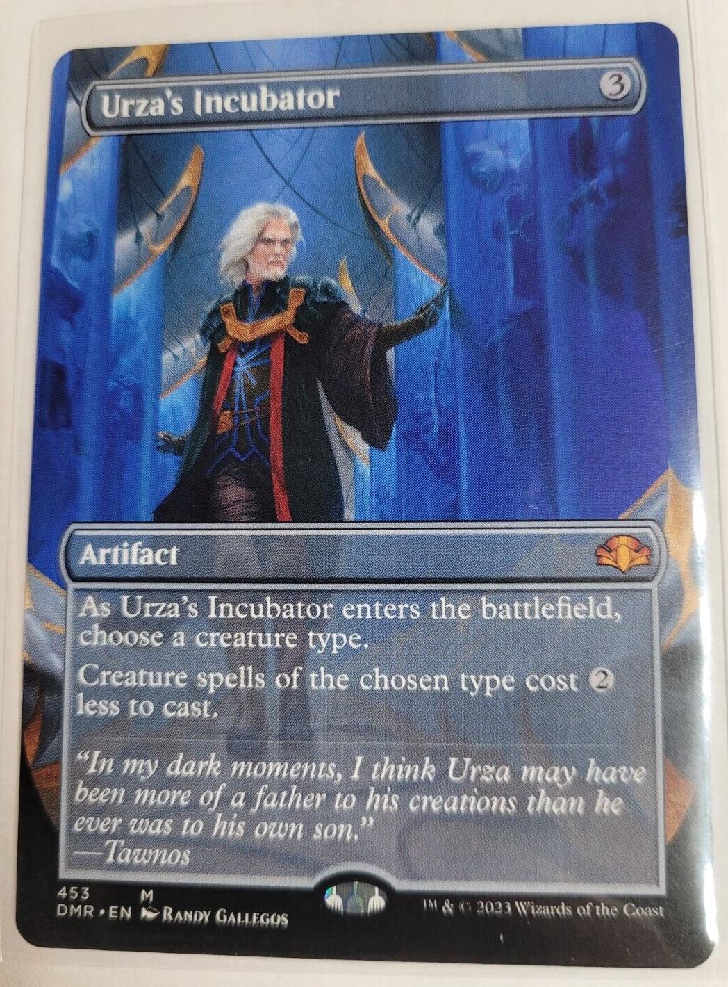 MTG Dominaria Remastered BORDERLESS M Urza's Incubator #453