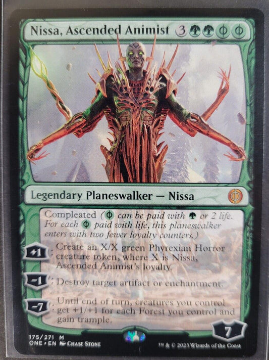 MTG Phyrexia: All Will Be One ONE Mythic Nissa, Ascended Animist 175 NM