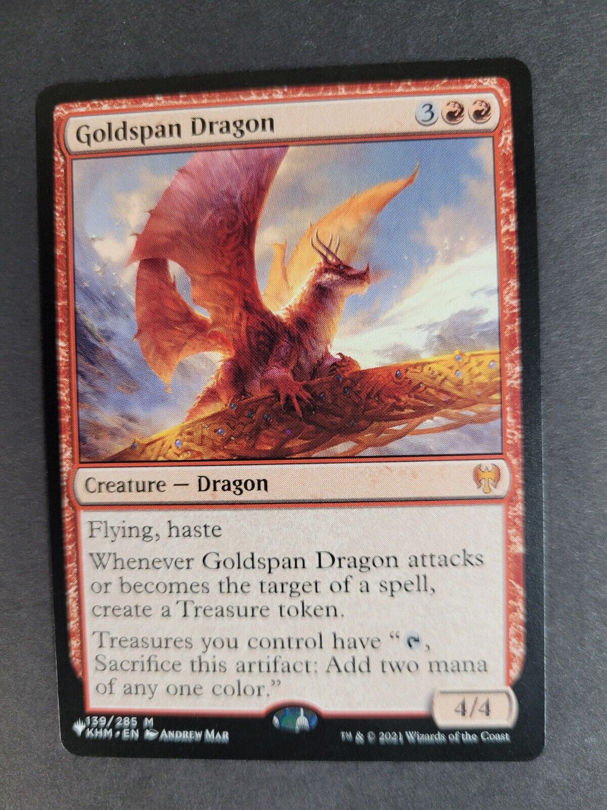 MTG The List (TLP) Mythic Goldspan Dragon 139 NM