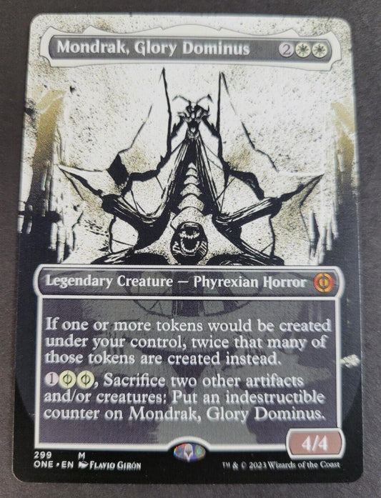 MTG Phyrexia: All Will Be One ONE Mythic Mondrak, Glory Dominus Showcase 299 NM