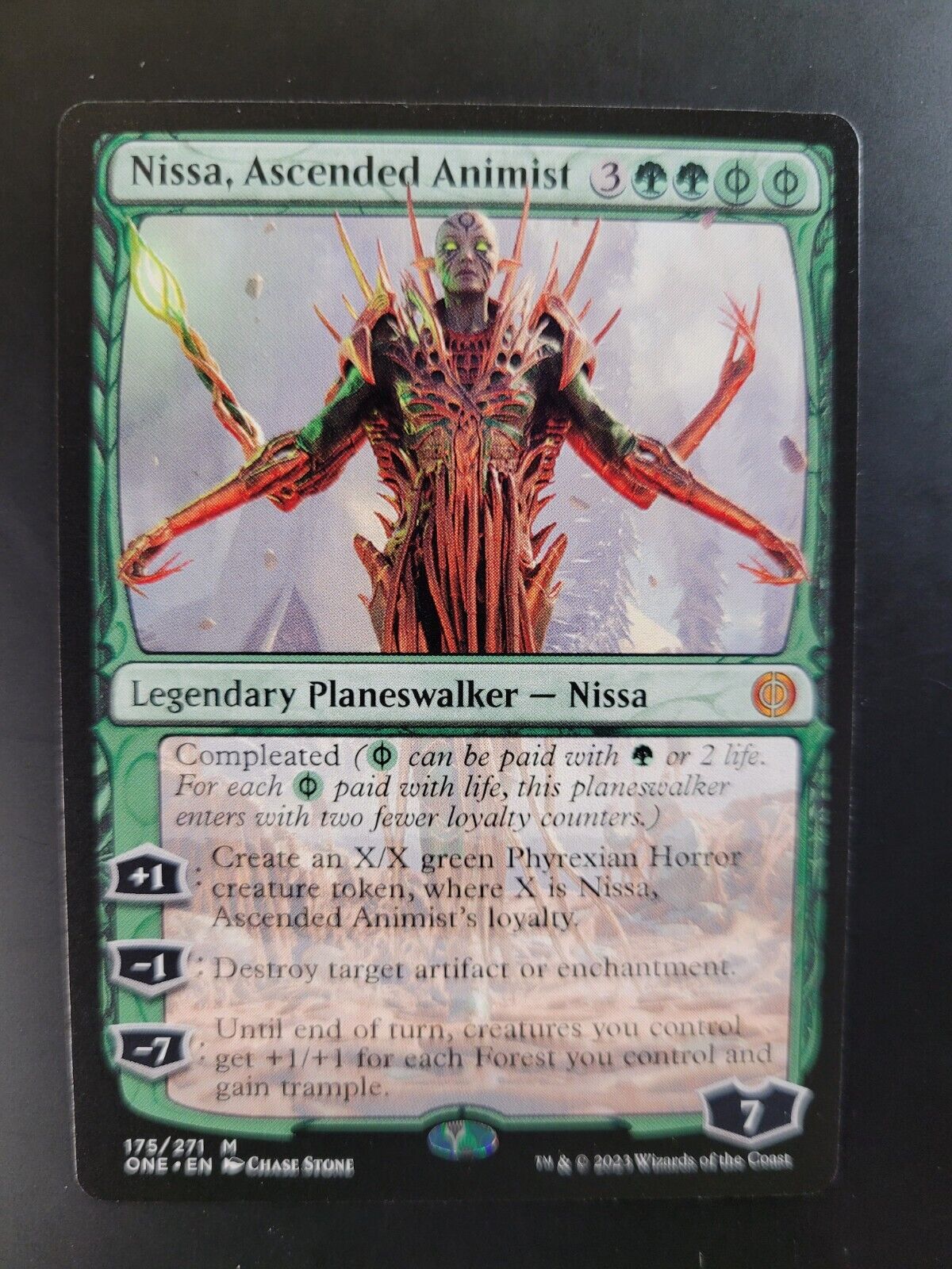 MTG Phyrexia: All Will Be One (ONE) Mythic Nissa, Ascended Animist 175 NM