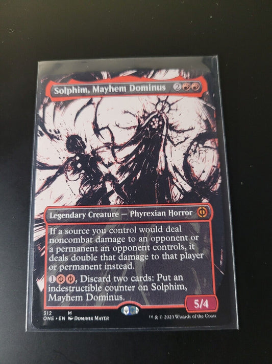 MTG Phyrexia: All Will Be One Mythic Solphim, Mayhem Dominus (Showcase) 312 NM