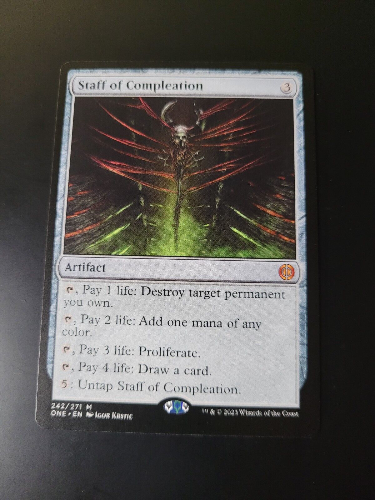 MTG Phyrexia: All Will Be One (ONE) Mythic Staff of Compleation 242 NM