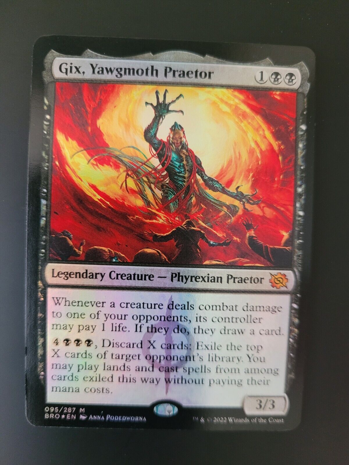 MTG The Brothers' War (BRO) Mythic FOIL Gix, Yawgmoth Praetor 95 NM