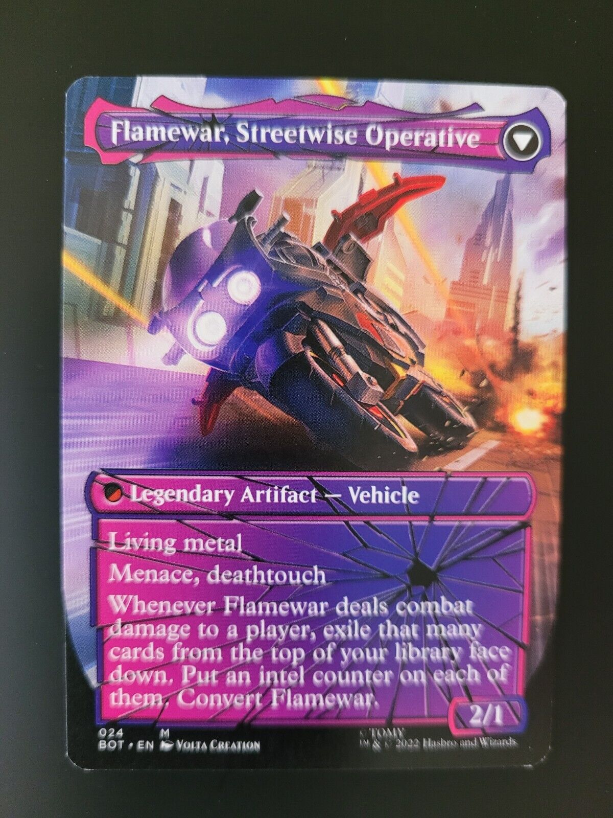 MTG Universes Transformers BOT Flamewar Brash Veteran Shattered Glass 24 NM