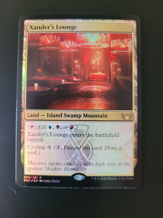 MTG Streets of New Capenna (SNC) Rare FOIL Xander's Lounge 260 NM