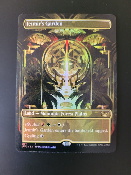 MTG Streets of New Capenna (SNC) Rare FOIL Jetmir's Garden (Borderless) 291 NM