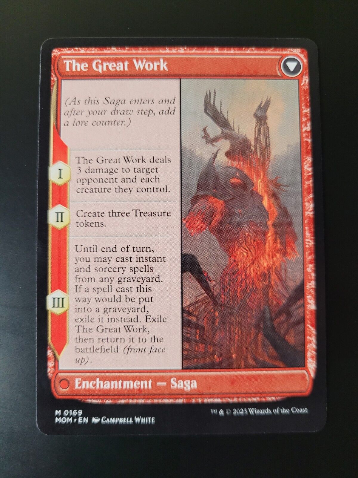 MTG March of the Machine (MOM) Mythic Urabrask 169 NM