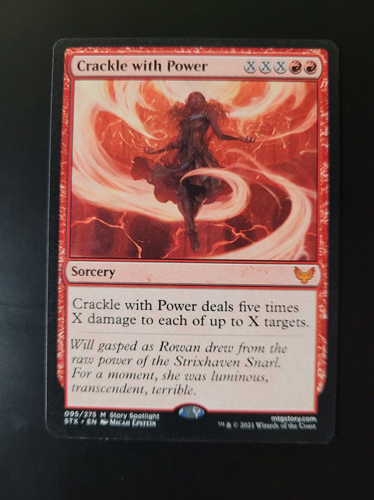 MTG Strixhaven: School of Mages (STX) Mythic Crackle with Power 95 NM