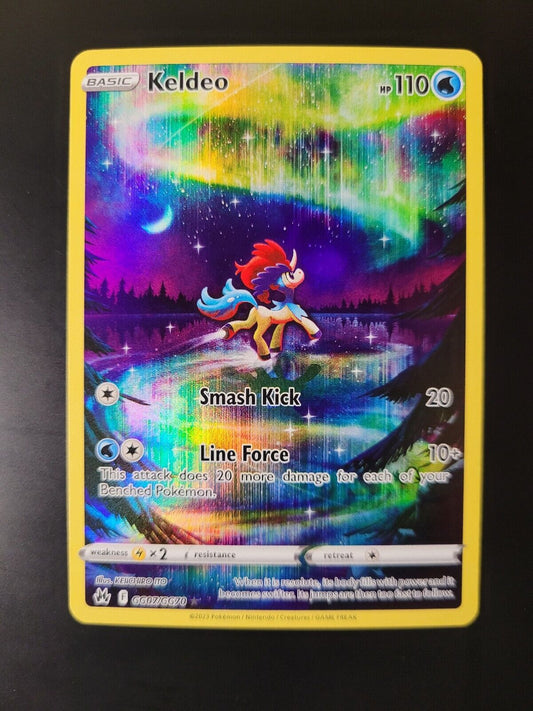 Pokemon Crown Zenith: Galarian Gallery Holo Rare Keldeo GG07/GG70 NM