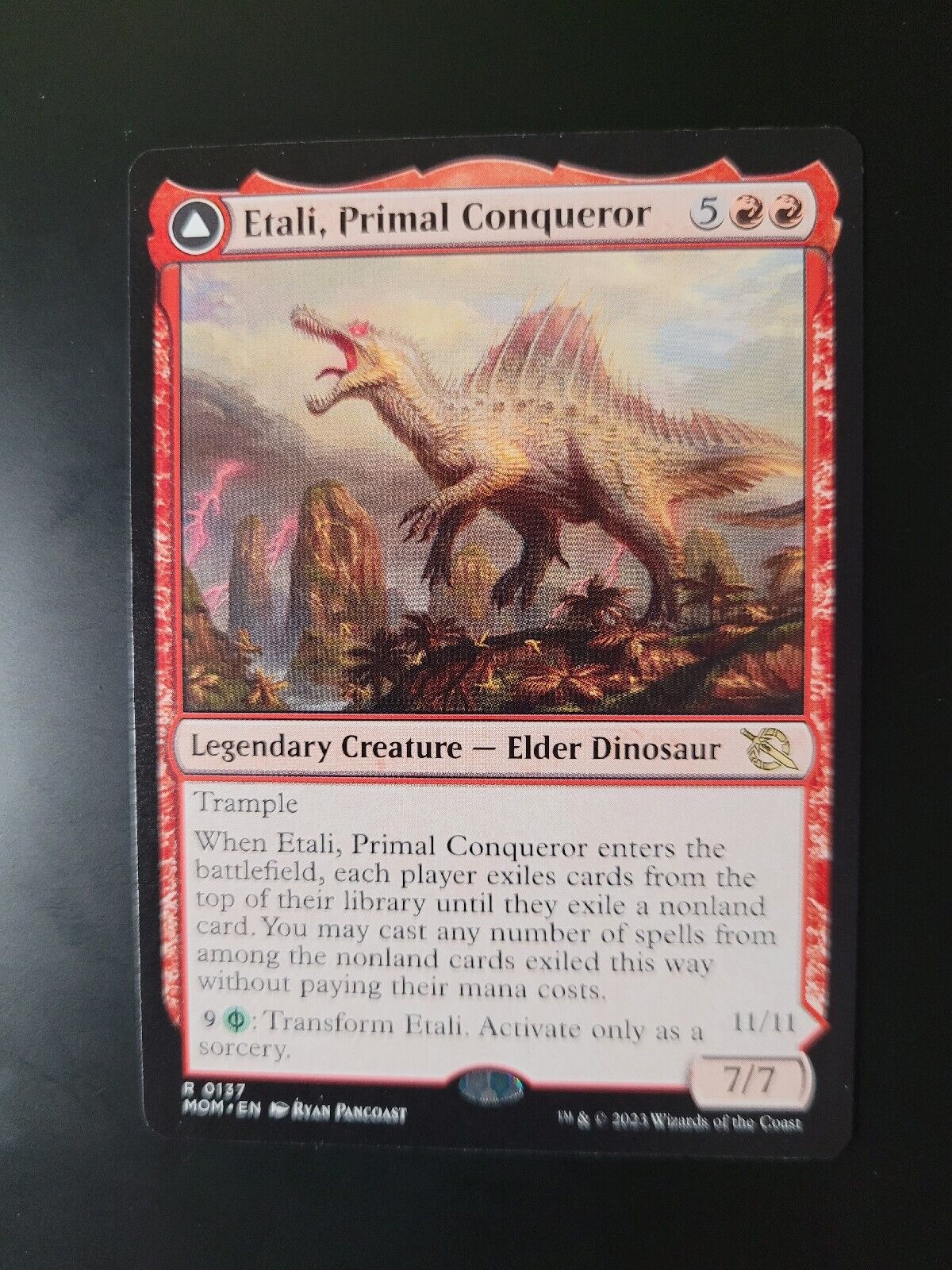 MTG March of the Machine (MOM) Rare Etali, Primal Conqueror 137 NM