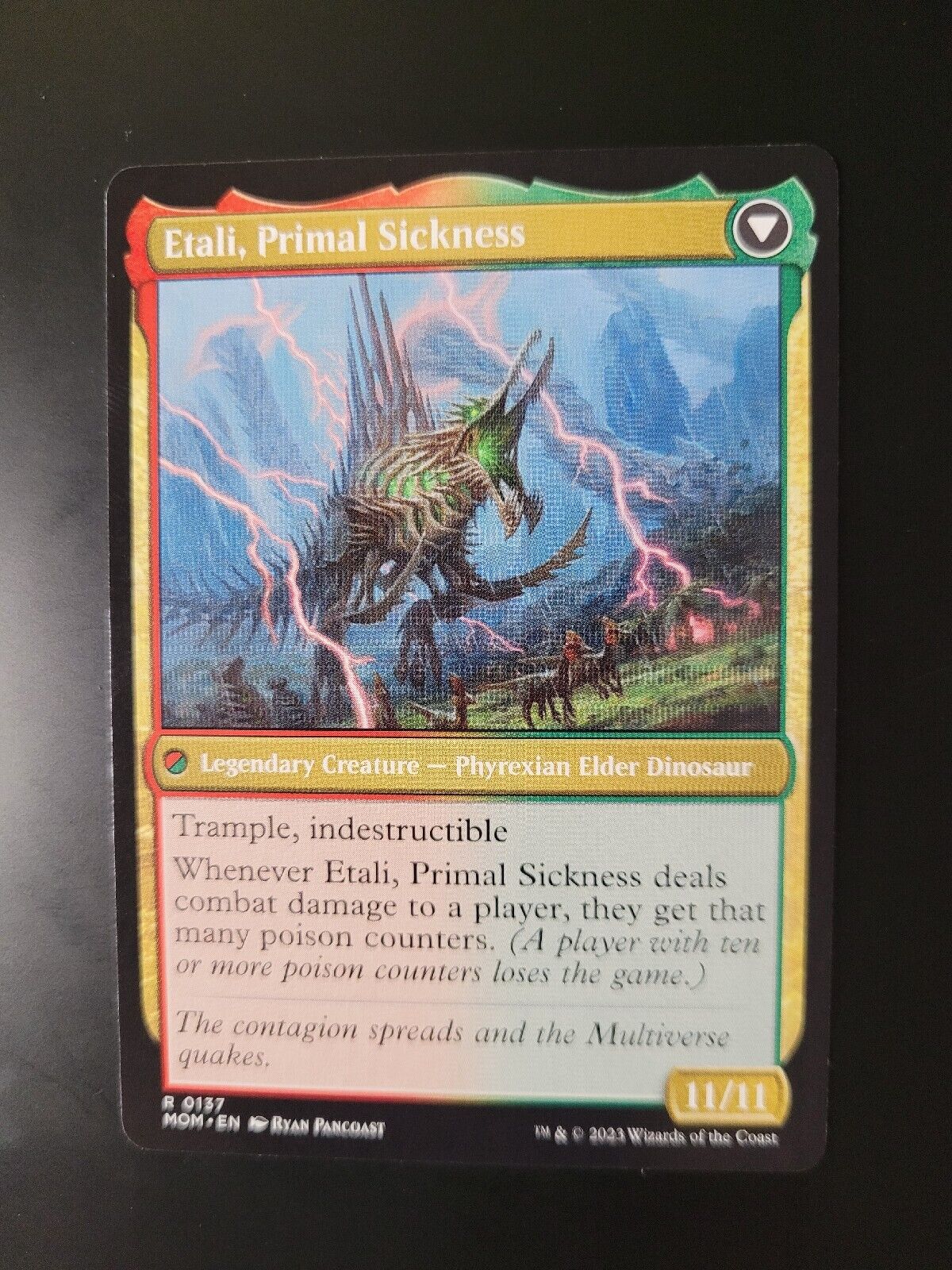 MTG March of the Machine (MOM) Rare Etali, Primal Conqueror 137 NM