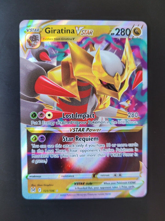 Pokemon SWSH11: Lost Origin Ultra Rare Holofoil Giratina VSTAR 131/196 NM