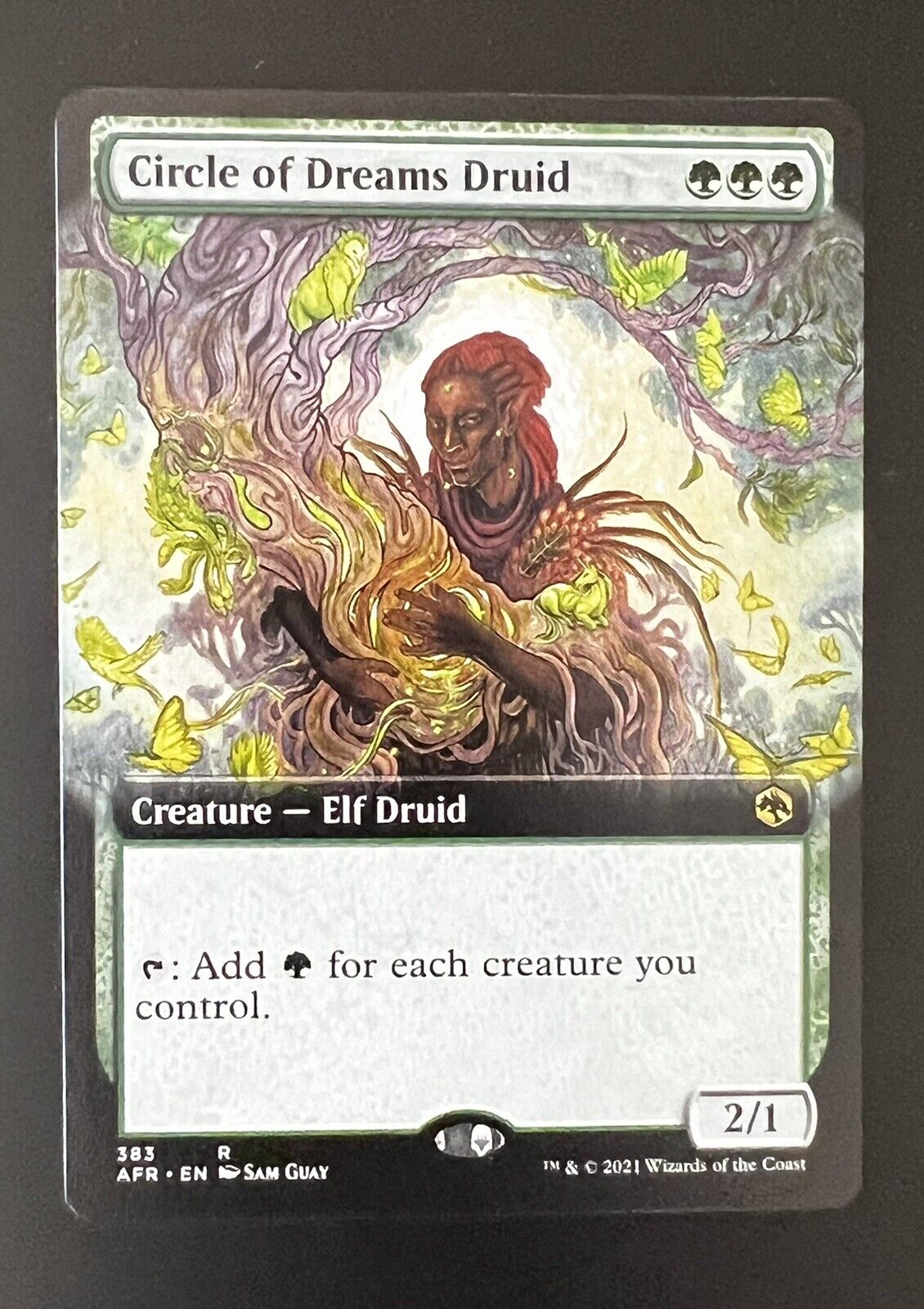 MTG Forgotten Realms (AFR) Rare Circle of Dreams Druid (Extended Art) 383 NM