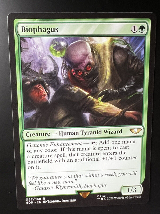 MTG Universes Beyond Warhammer 40K Rare Biophagus 87 NM