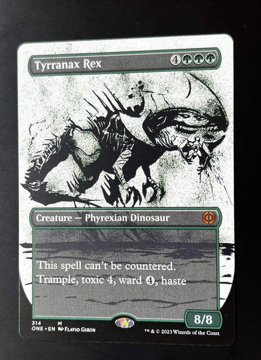 MTG Phyrexia: All Will Be One (ONE) Mythic Tyrranax Rex (Showcase) 314 NM