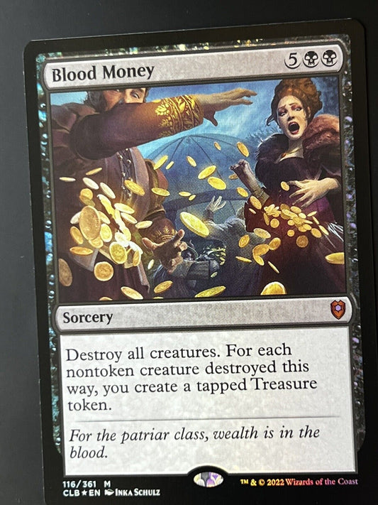 MTG Commander Legends Battle for Baldurs Gate CLB Mythic FOIL Blood Money 116 NM