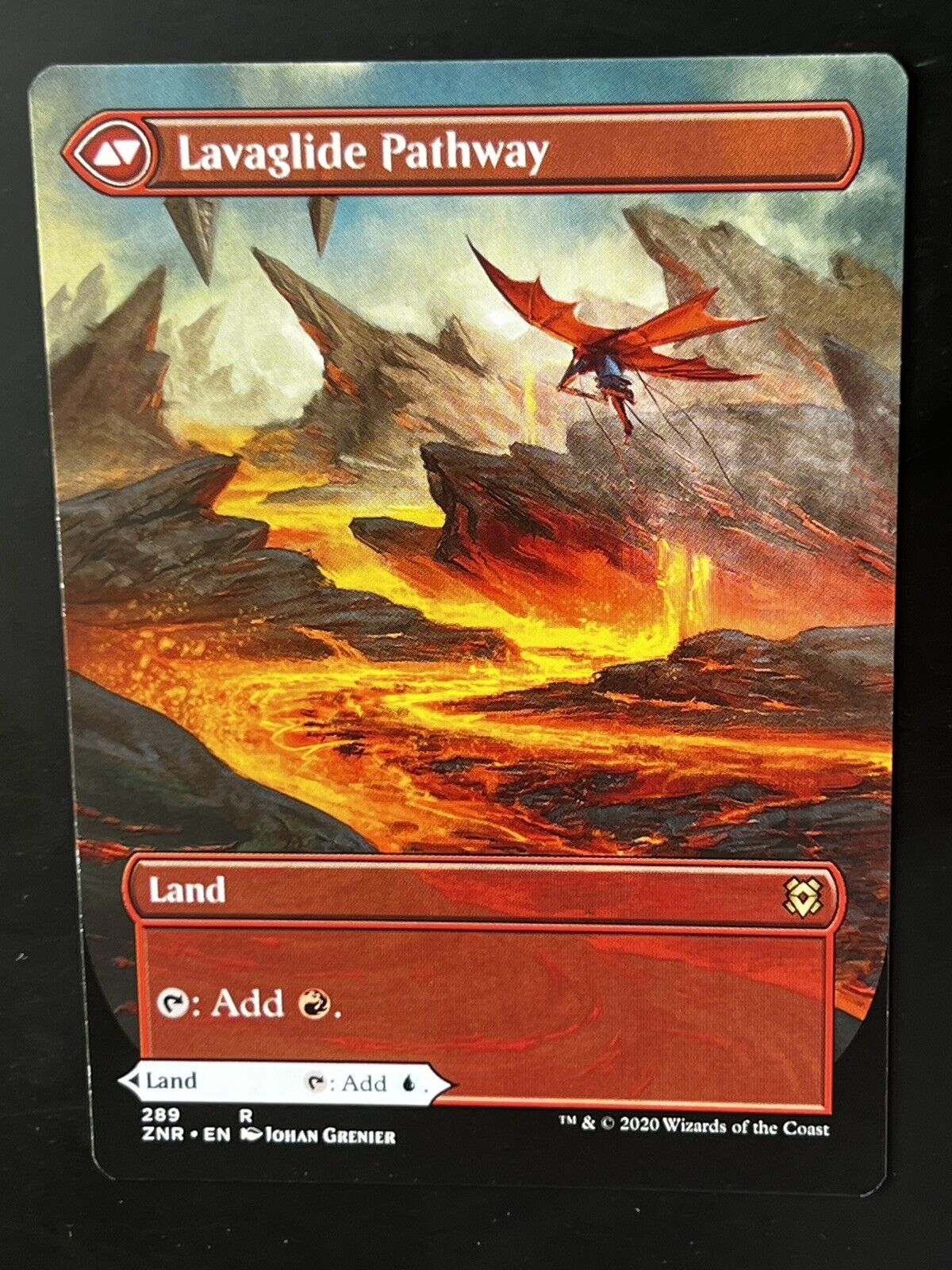 MTG Zendikar Rising (ZNR) Rare Riverglide Pathway (Borderless) 289 NM