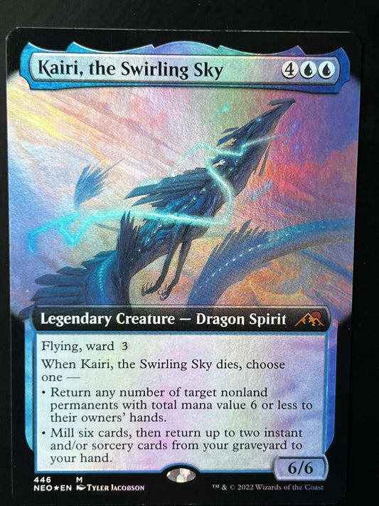 MTG Neon Dynasty (NEO) Mythic FOIL Kairi, the Swirling Sky (Ext Art) 446 NM