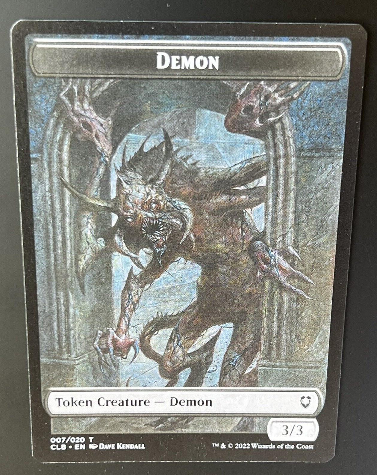 MTG Commander Legends Battle for Baldurs Gate CLB T Demon Token 4 NM