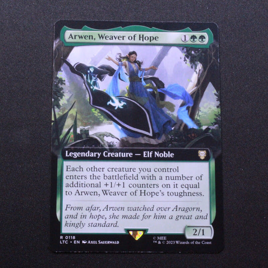 MTG Commander The Lord of the Rings LTC Arwen Weaver of Hope Extended Art 118 NM