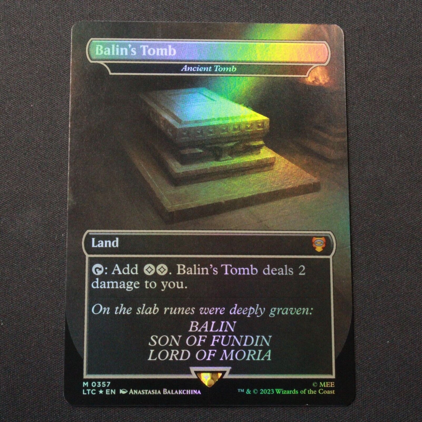 MTG Commander: The Lord of the Rings (LTC) Mythic FOIL Balin's Tomb 357 NM