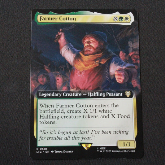 MTG Commander:Lord of the Rings (LTC) RARE Farmer Cotton Extended Art 138 NM