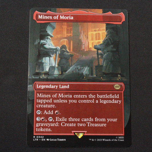 MTG Lord of the Rings (LTR) Rare Mines of Moria (Borderless) 342 NM