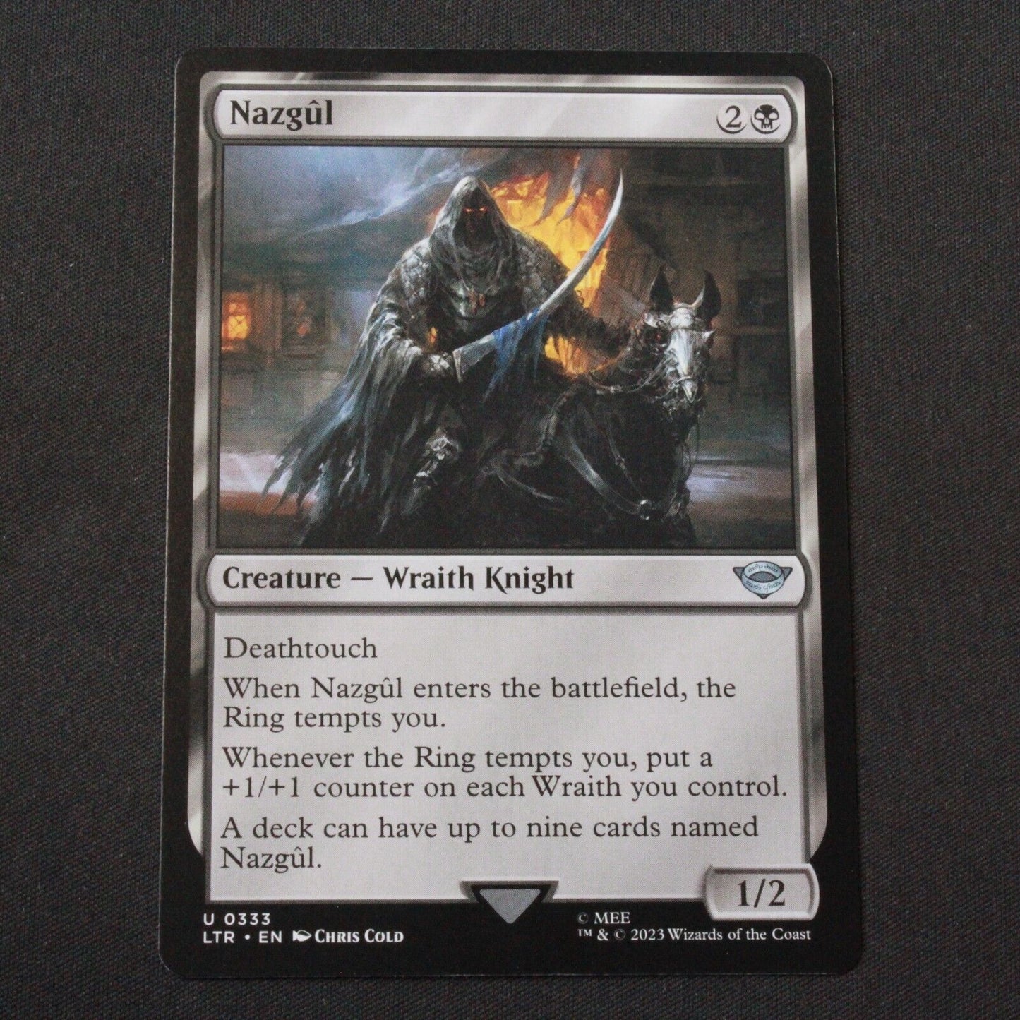 MTG Lord of the Rings (LTR) Uncommon Nazgul 333 NM